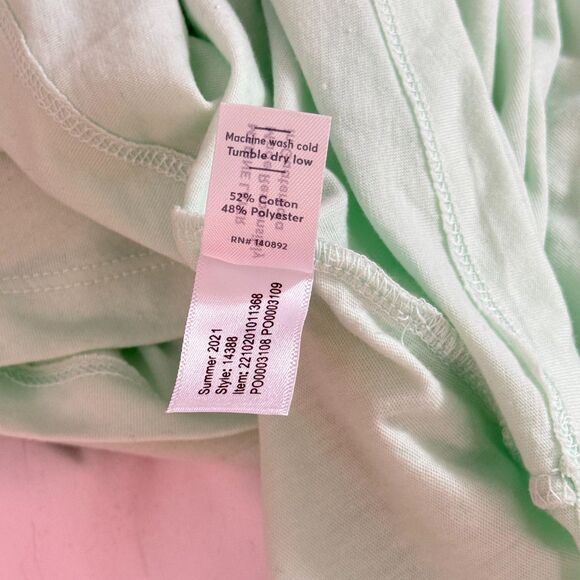 MARINE LAYER Boyfriend Crew Tee S Fair Aqua Green Pocket T-Shirt NWT B63 - Picture 5 of 5